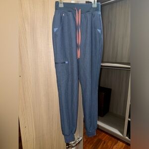 FIGS heather denim scrub pants - high waisted Zamora joggers XXS